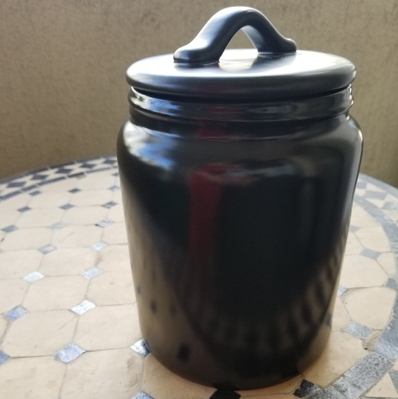 Rae Dunn Kitchen Rare Black Rae Dunn Store Canister Poshmark